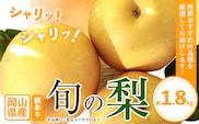 訳あり 岡山県産 旬の梨 約1.8kg 2～5玉前後 梨 訳あり 優品 新高 愛宕 王秋梨 鴨梨 スイーツ フルーツ デザート 旬 岡山県矢掛町《9月上旬-1月末頃に出荷予定》数量限定---ofn_wsnx_af91_25_9500_4kg---